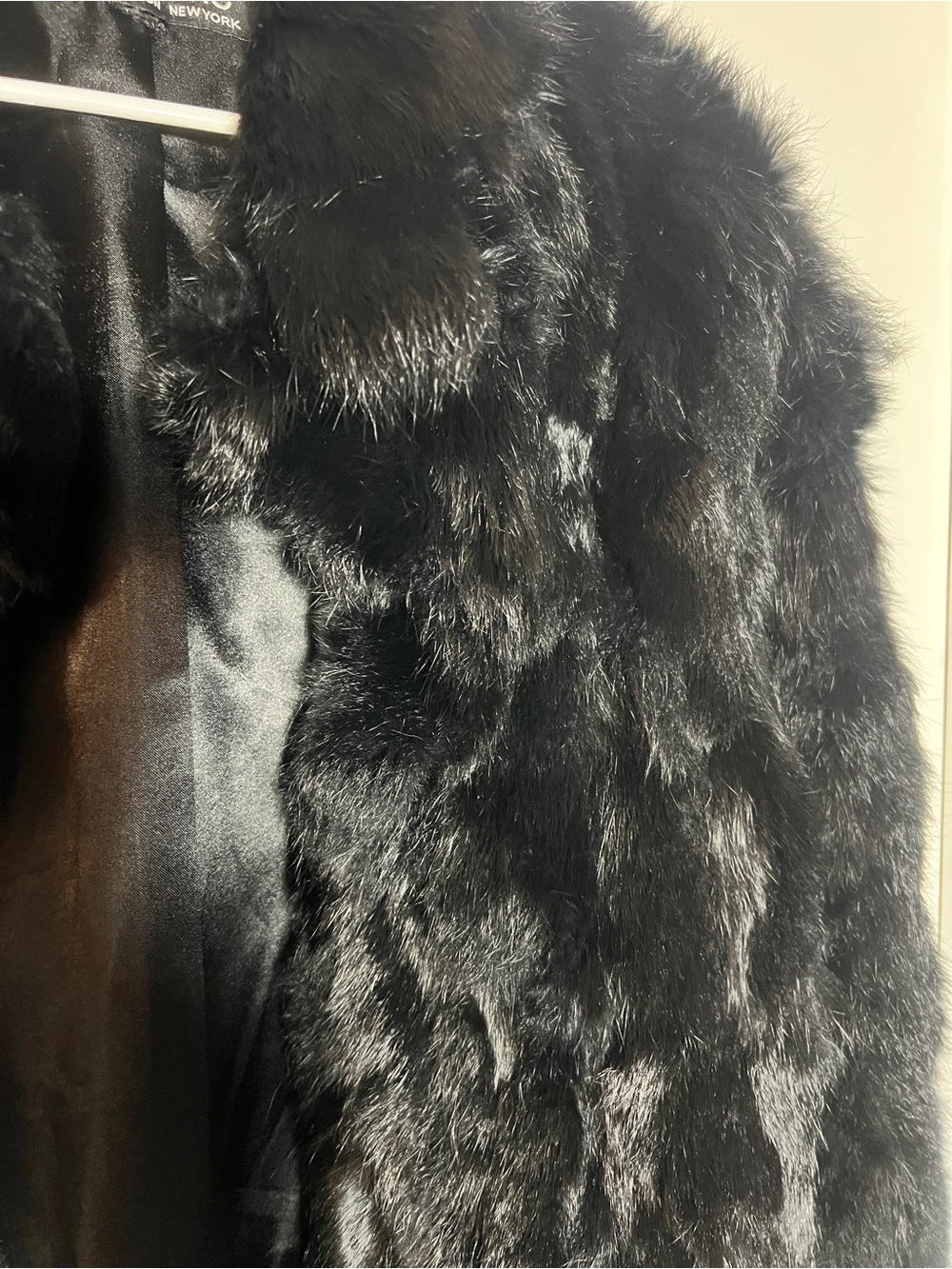 C. Magic Black Rabbit Fur Coat - Picture 2 of 5